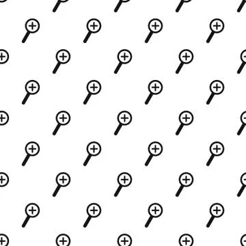 Cursor magnifier plus pattern seamless vector Illustrazione stock