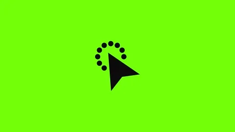Cursor modern click icon animation Stock Footage 157073551