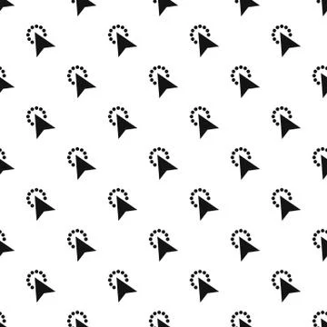 Cursor modern click pattern seamless vector Illustrazione stock