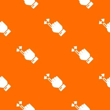 Cursor motion pattern vector orange Illustrazione stock