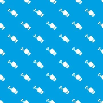 Cursor motion pattern vector seamless blue Stock Illustration