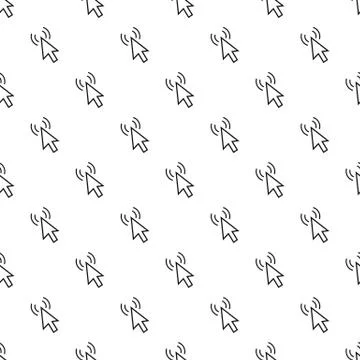 Cursor of mouse clicks pattern, simple style Stock Illustration