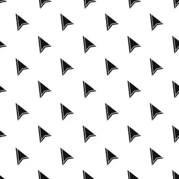 Cursor mouse element pattern seamless vector Illustrazione stock