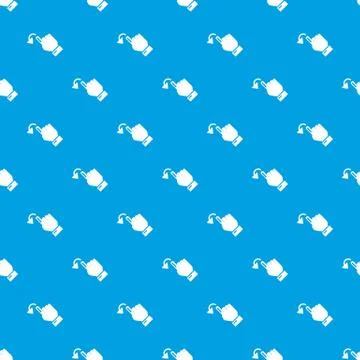 Cursor movement pattern vector seamless blue Stock Illustration