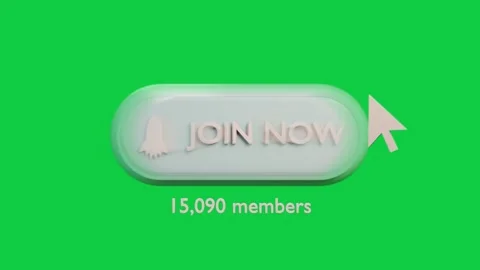 Cursor moving to 3D JOIN NOW button clicking to join and updating count on Stock Footage 339197919