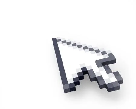 Cursor in perspective Stock Illustration