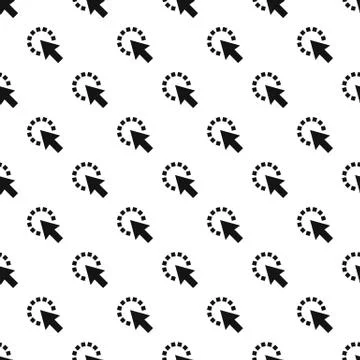 Cursor pixel pattern seamless vector Stock Illustration
