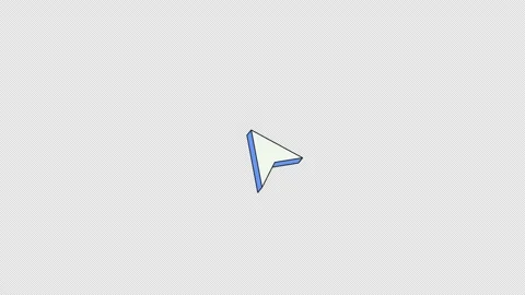 Cursor pointer with burst effect neubrutalism UI element animation Stock Footage 336186592