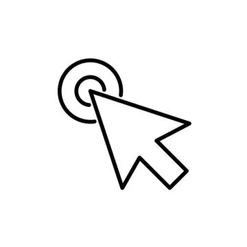 Cursor Pointer Icon Ideal for Digital Navigation and Interaction Stock Illustration