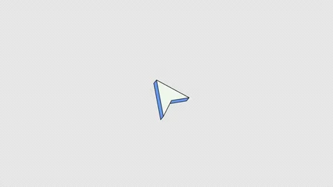 Cursor pointer pulse effect neubrutalism UI element animation Stock Footage 336186578