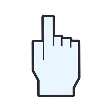 Cursor pointer web icon. Vector graphic 스톡 일러스트