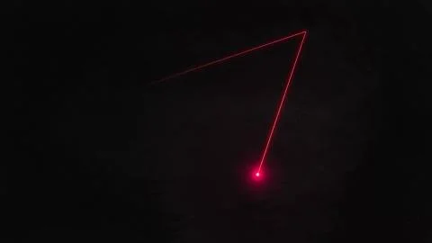 Cursor in red laser effect with ray mp4 video 스톡 일러스트