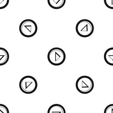 Cursor to right in circle pattern seamless black 스톡 일러스트