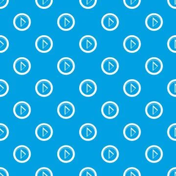 Cursor to right in circle pattern seamless blue Stockillustratie