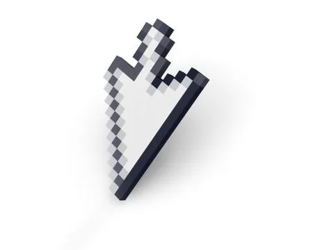 Cursor standing Stock Illustration