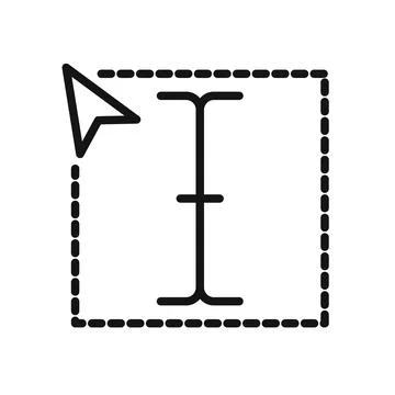 Cursor Text Icon Pack Digital Cursor Illustrations for Computing and Web Desi Stock Illustration