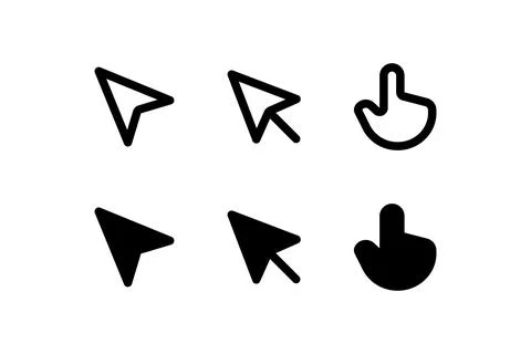 Cursor. Vector icon design. Stock Illustration