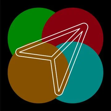 Cursor vector icon Stock Illustration