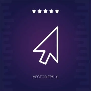 Cursor vector icon Stock Illustration