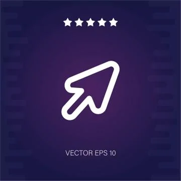 Cursor vector icon Stock Illustration