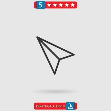 Cursor vector icon Illustrazione stock
