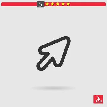 Cursor vector icon Stock Illustration