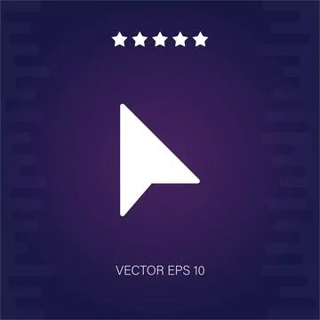 Cursor vector icon Illustrazione stock