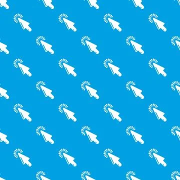 Cursor website pattern vector seamless blue Illustrazione stock