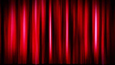 Curtain 4k Red Stock Footage 129104258