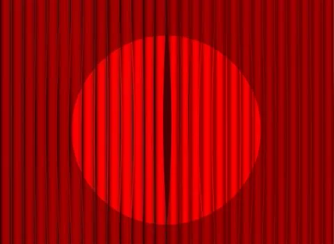 Curtain Call Background Stock Illustration