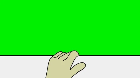 CURTAIN DOWN, Hand pulls down the curtain. Video stock 87468811