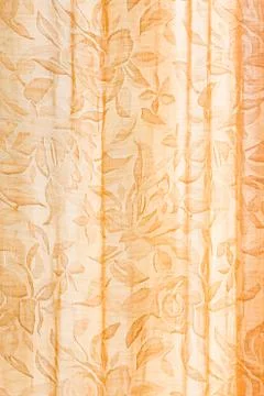 Curtain with floral elements Foto stock