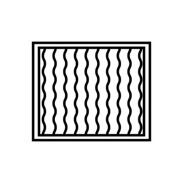 Curtain icon vector Stock Illustration