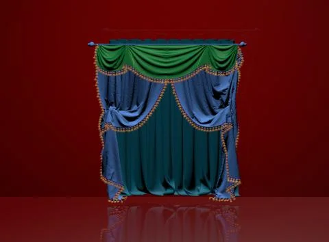 Curtain Stock Illustration