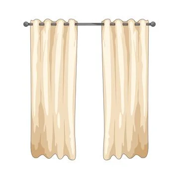 Curtain illustration Stock Illustration