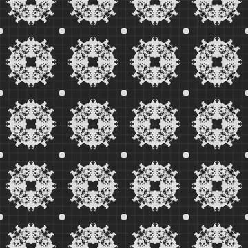 Curtain lace seamless generated texture Stock Illustration