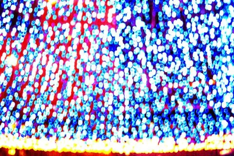 Curtain of light circles Stock Photos