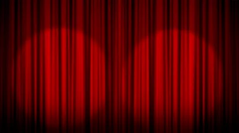 Curtain Light Open Stock Footage