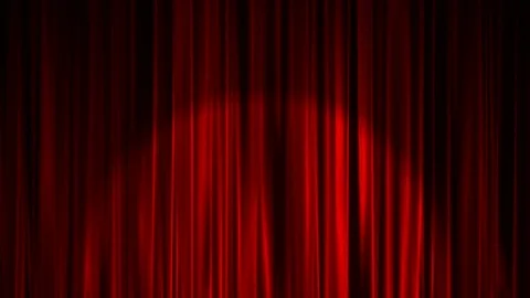 Curtain with Light Spot Loop Stock Footage 73365894