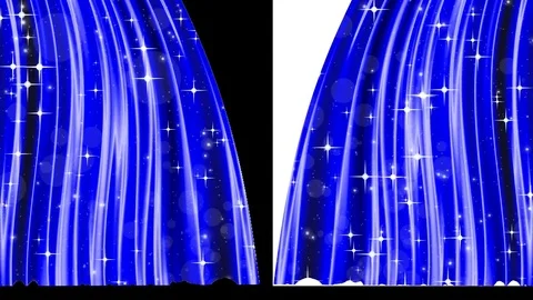Curtain Open Blue Stock Footage 79508550