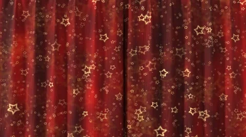 Curtain opening red HD 스톡 동영상 8519444