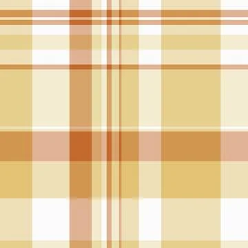 Curtain plaid texture background, colour check tartan vector. Kitchen patte.. Stock Illustration