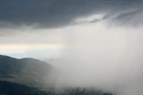 Curtain of rain Stock Photos