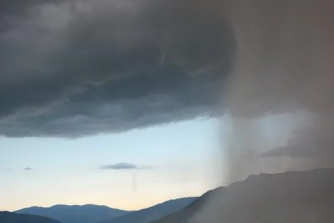 Curtain of rain Stock Photos