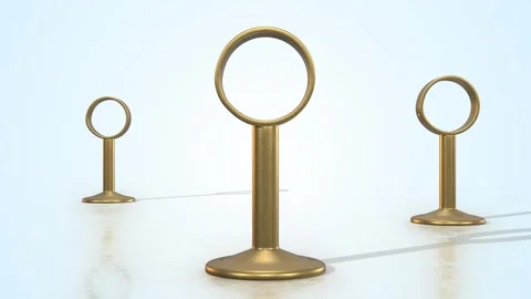 Curtain Rod Brackets on a Light Reflective Floor. Curtain Rod Holder. 4K Stock Footage 305386897