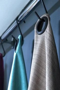 Curtain samples Stock Photos