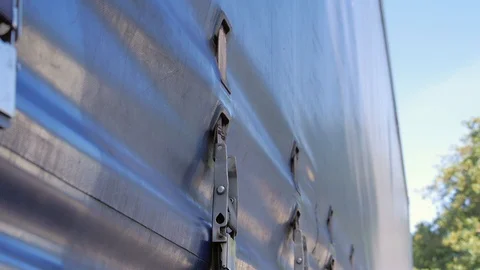 Curtain Side Lorry 스톡 동영상 98163019