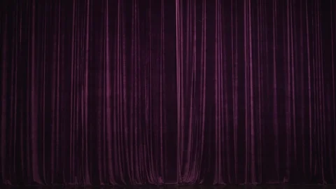 Curtain With Spotlight Stock-Footage 124617071