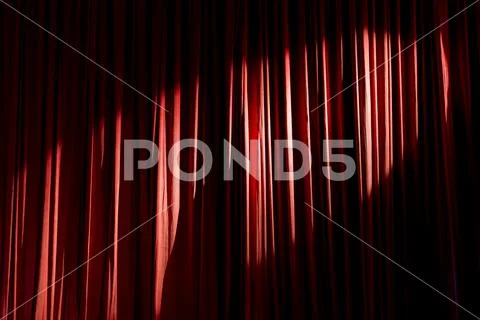 Curtain in the theatre. Stock Photos