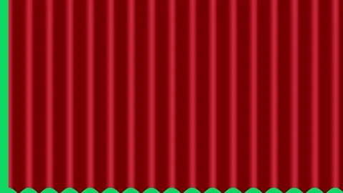 Curtain transition on green background. Stock-Footage 265149185